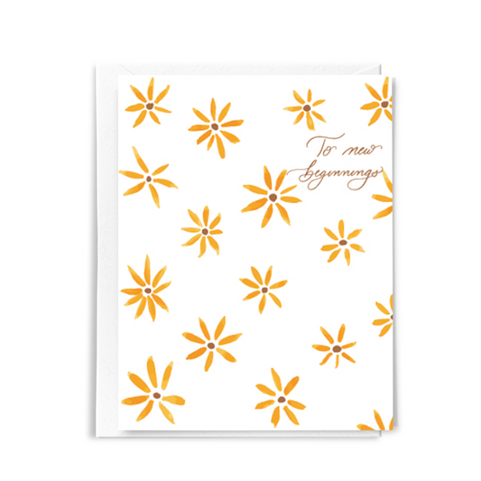 Cute Encouragement Card - To New Beginnings Card