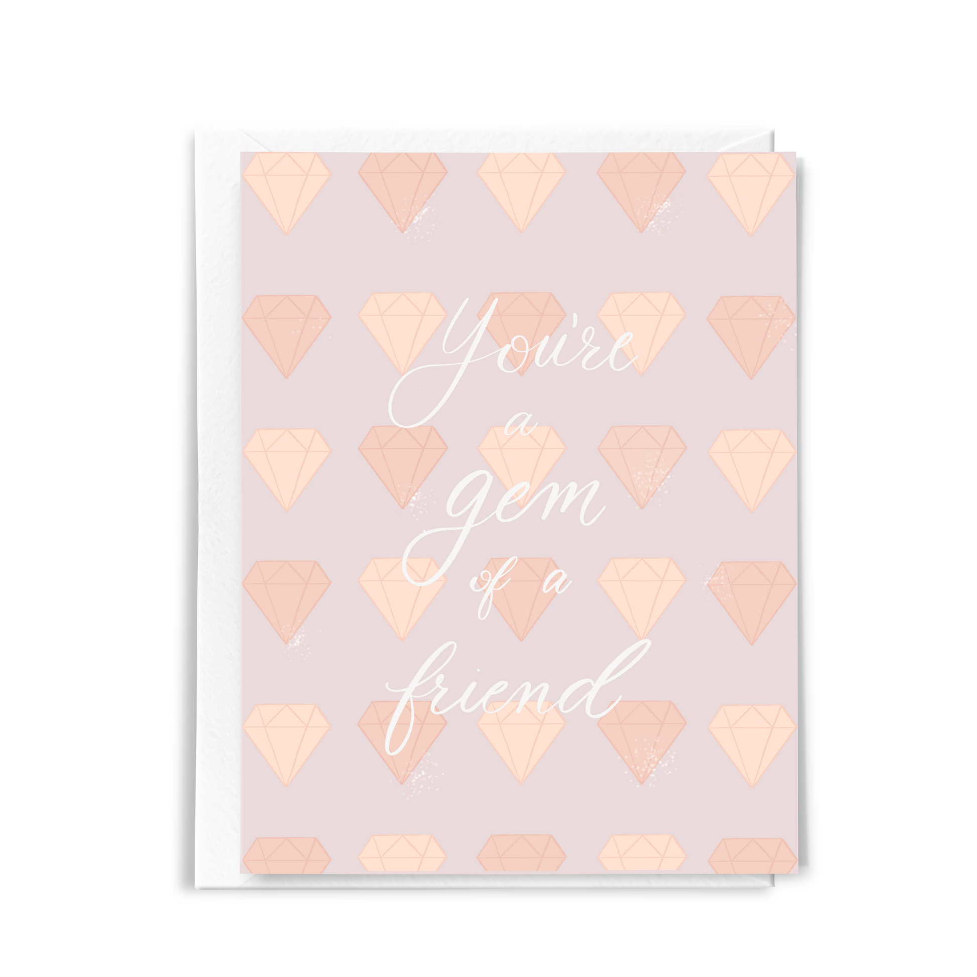 cute pink friendship card 