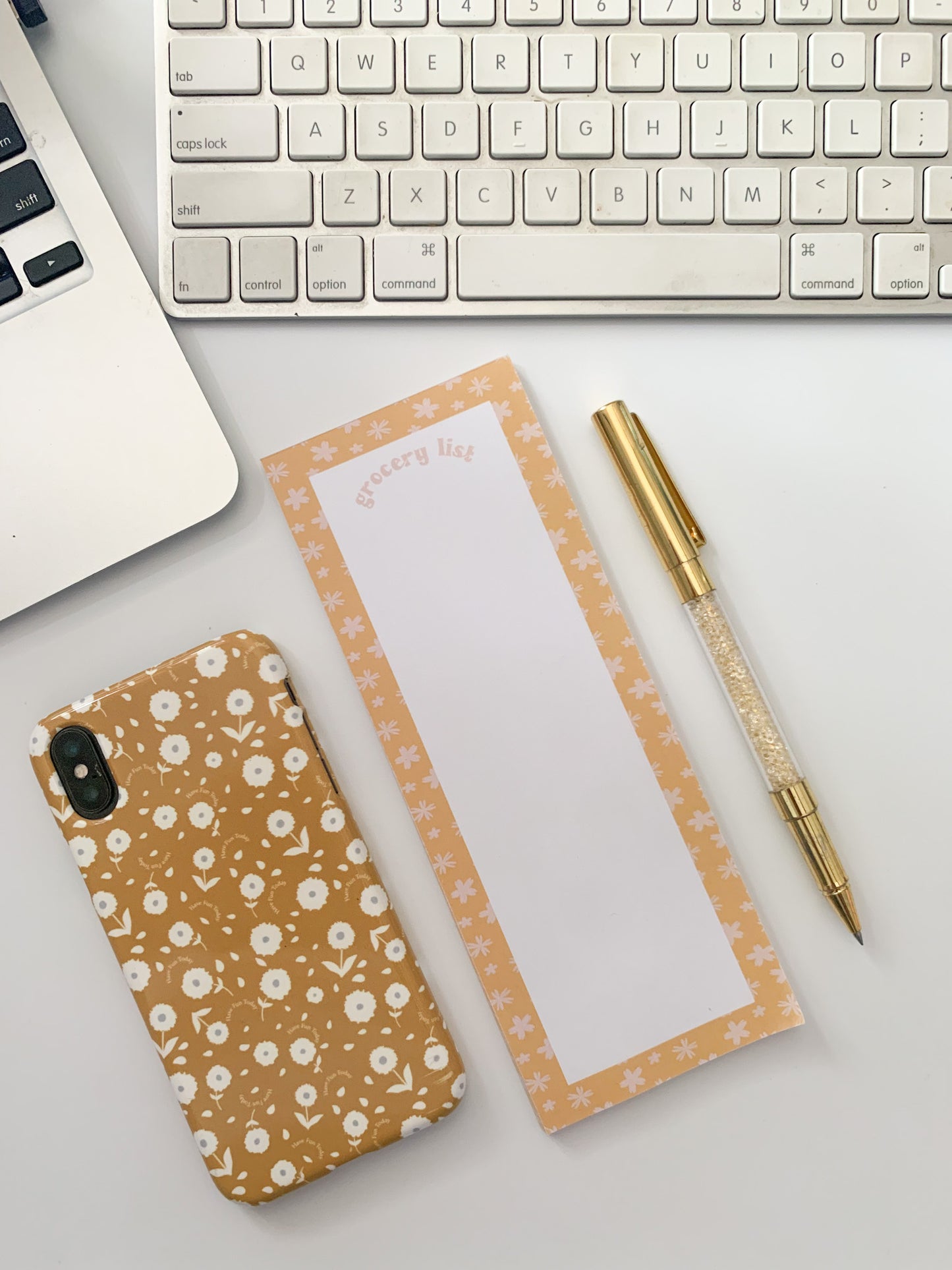 tall cute grocery list notepad 