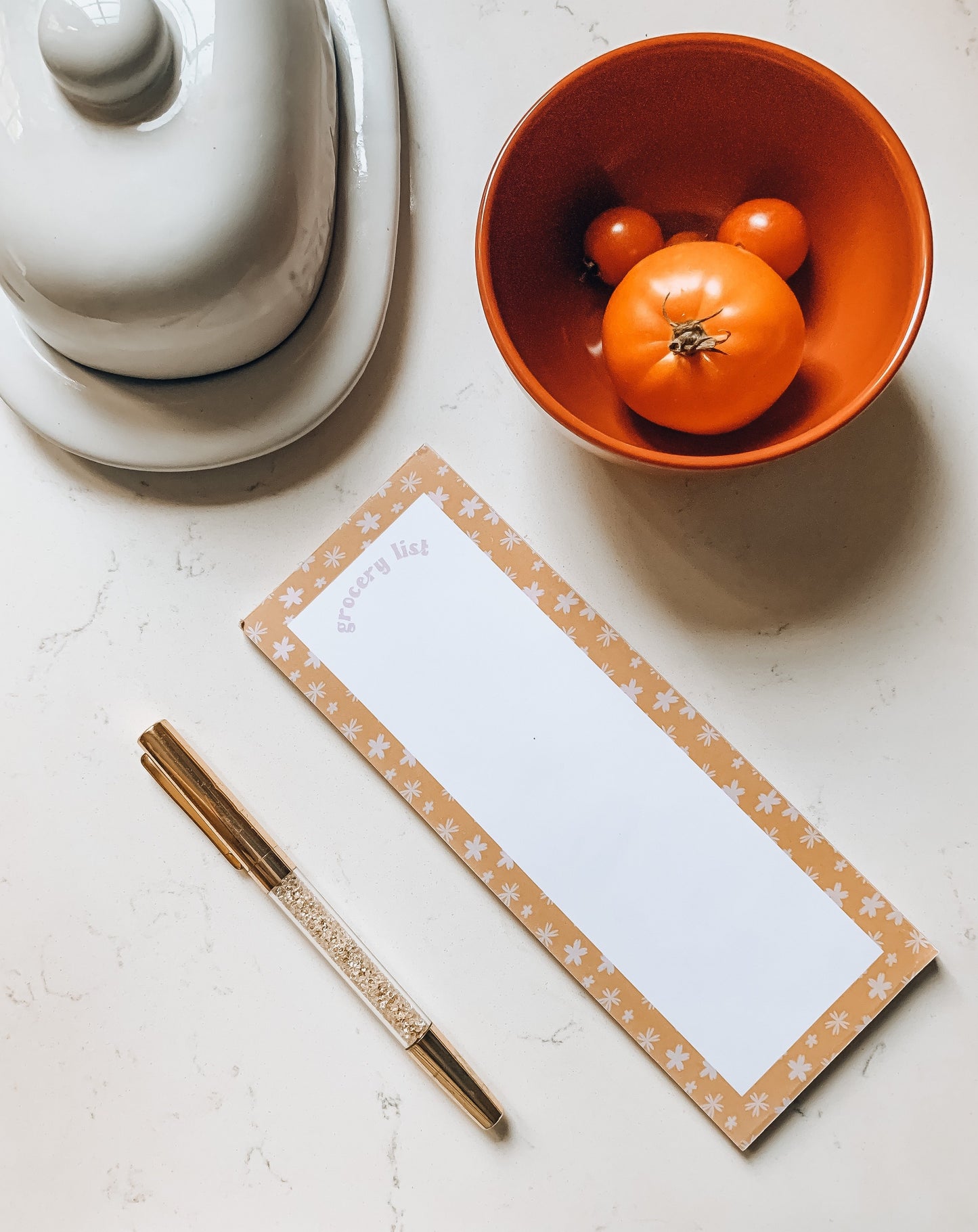tall kitchen grocery list notepad