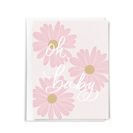 Sweet New Baby Card - Oh Baby Card