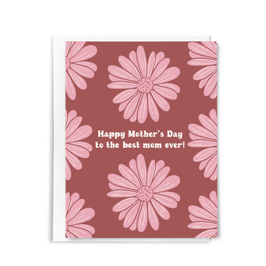 Pink Floral Mother's Day Card 