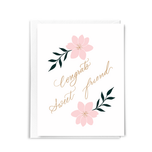 Sweet Friendship Card - Congrats Sweet Friend Card