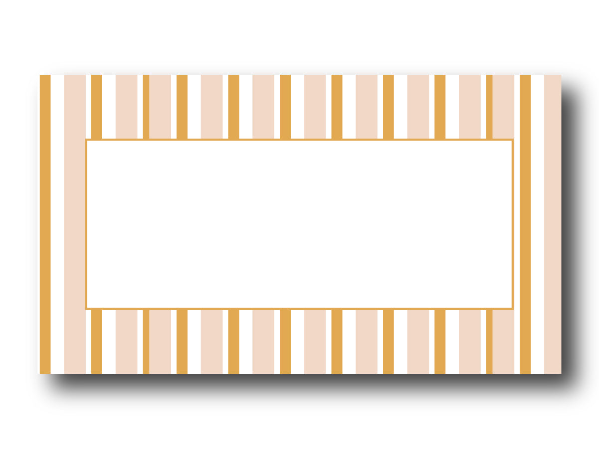 Modern Striped Place Cards - Set of 10 - Multi-Stripes